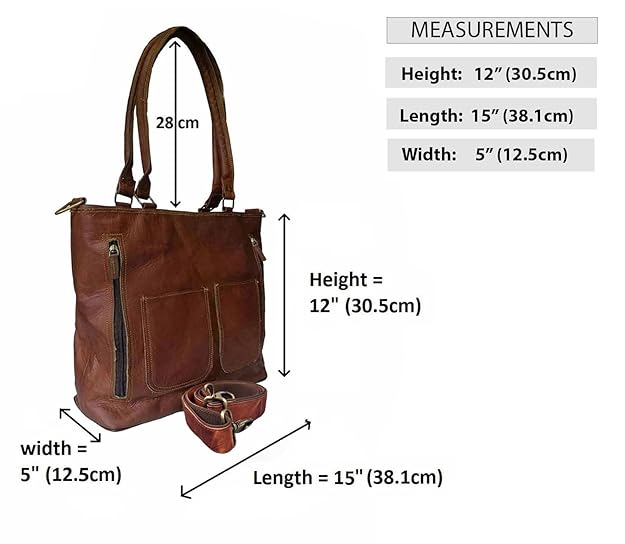 Women's Leather Tote Shopping Shoulder Bag