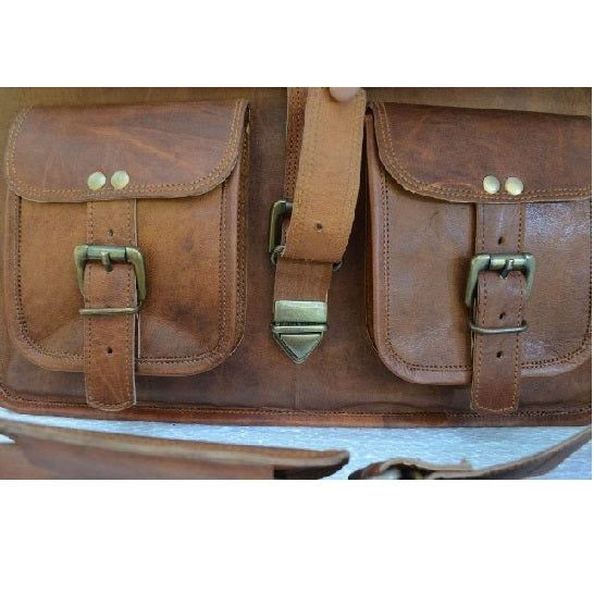Handcrafted Women's Leather Crossbody Satchel