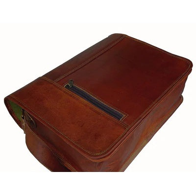 Men's Vintage Full Flap Leather Shoulder Bag"