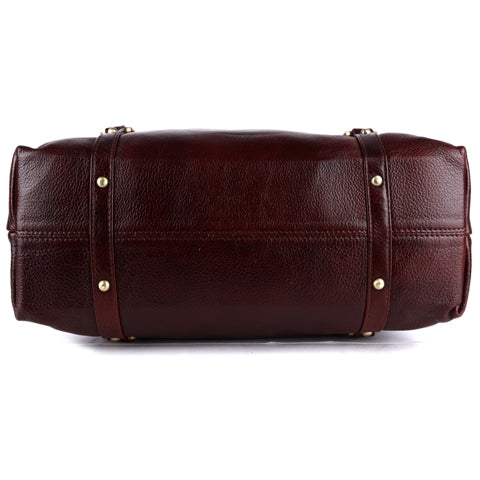 Women's Leather Handbag with Adjustable Strap