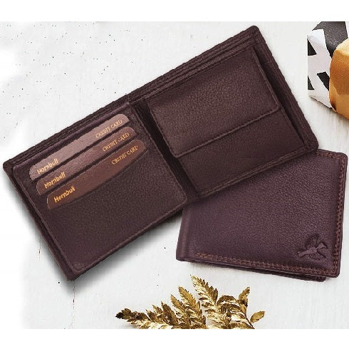 Brown Genuine Leather RFID Wallet