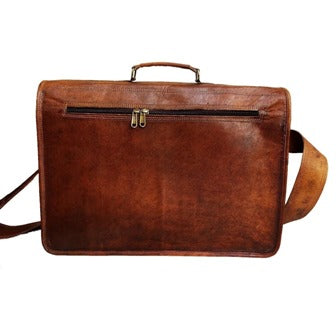Classic Handcrafted Men’s Vintage Leather Briefcase