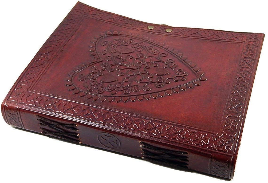 Combo Set Handmade Leather Journal – Celtic Heart Design