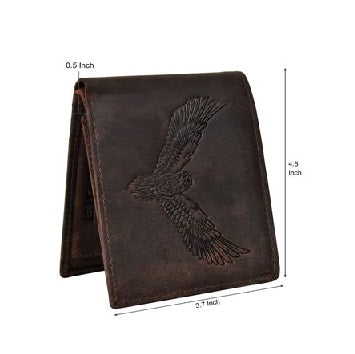 MONTEXOO Vintage RFID Blocking Leather Wallet for Men