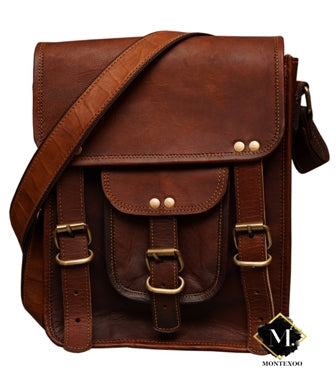 Small Leather Messenger Bag Tablet ipad Cases 11 inch