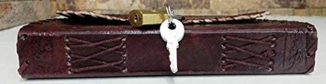 VINTAGE LEATHER JOURNAL WITH LOCK