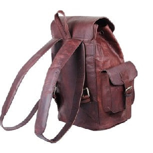 Vintage Men's leather backpack Bag