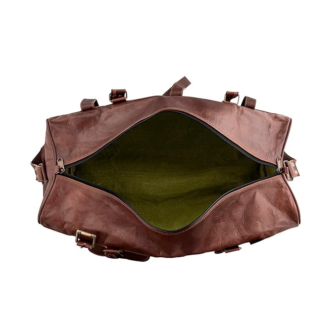 Genuine Leather 22" Travel Duffle Bag for Men