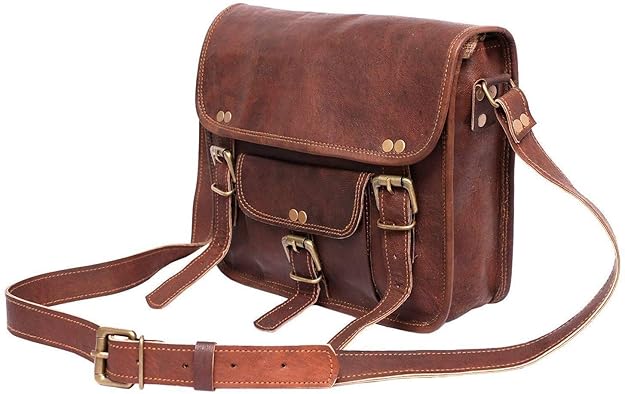 Handmade Brown Leather Sling Bag – Stylish & Durable