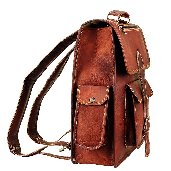 Genuine Leather Backpack for Women and Mens