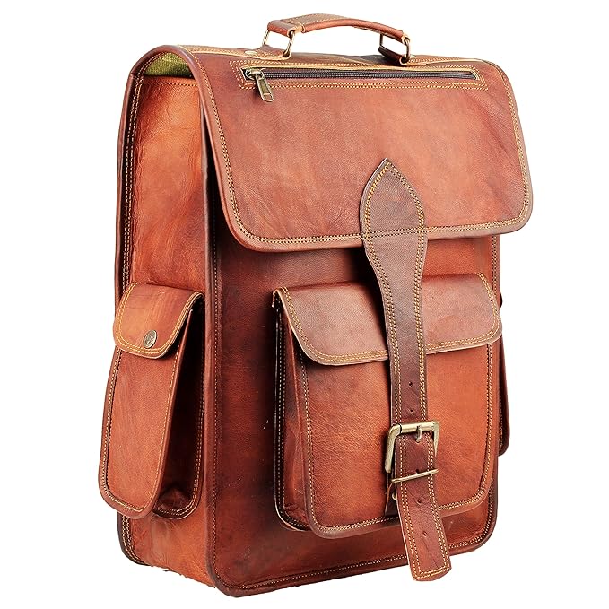 Genuine Leather Backpack for Women and Mens