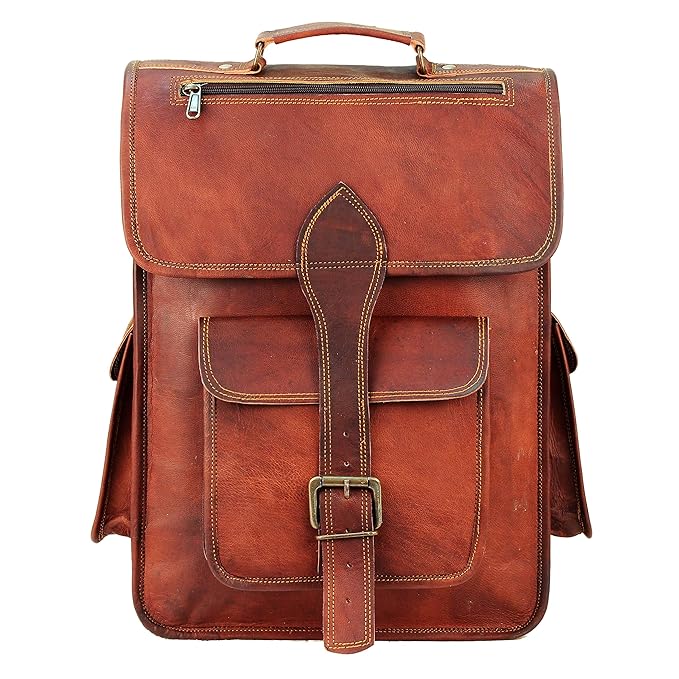 Genuine Leather Backpack for Women and Mens