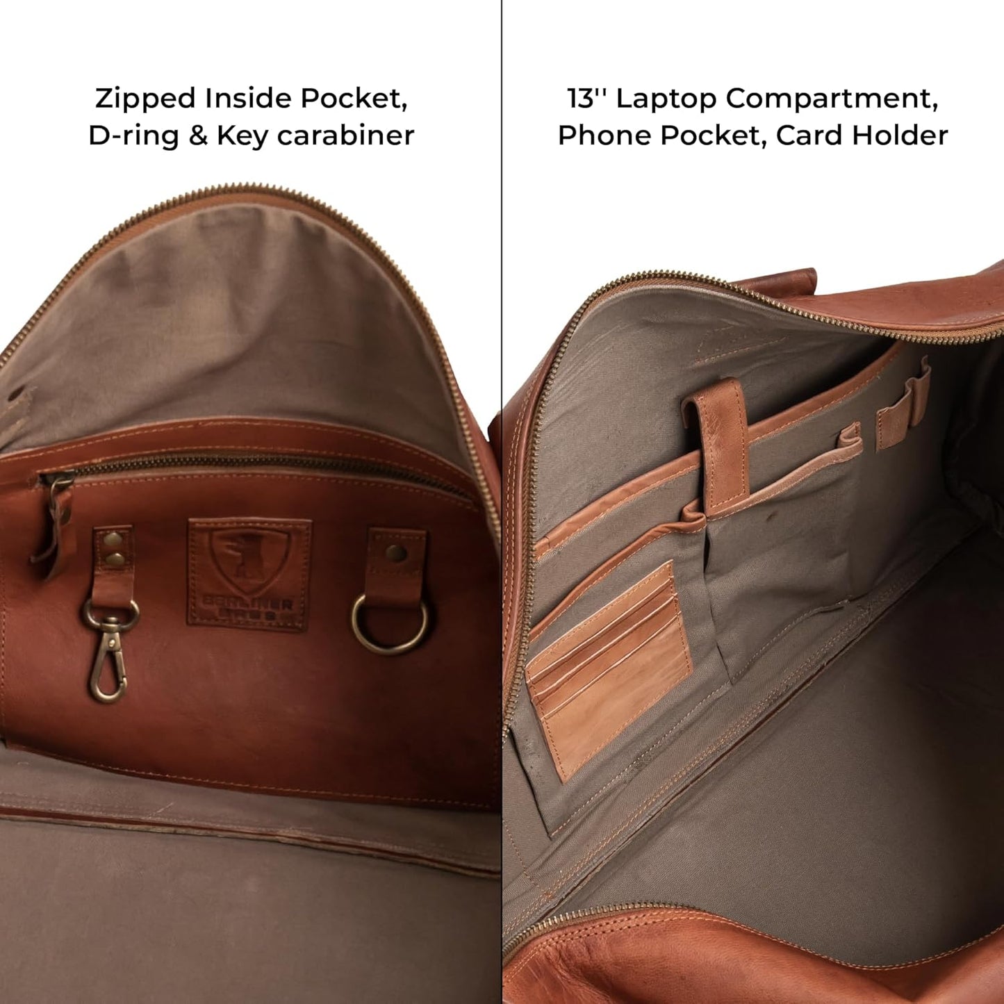 Adventure-Ready Premium Leather Duffle Bag