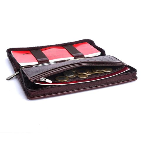 Brown Leather Unisex Organizer