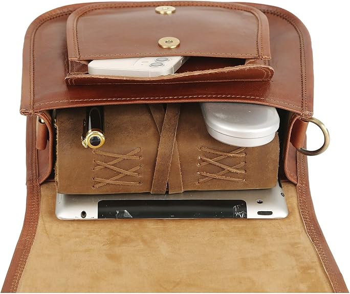 Chic Women's Leather Crossbody Sling Bag for Travel