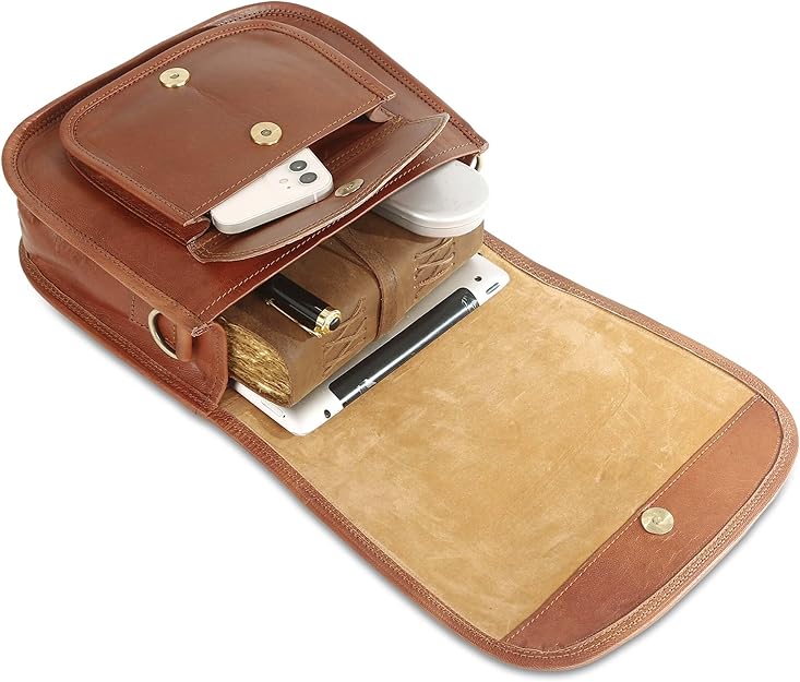 Chic Women's Leather Crossbody Sling Bag for Travel