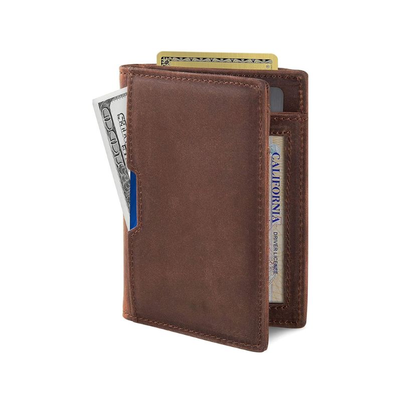 Genuine Leather Slim Wallet for Men