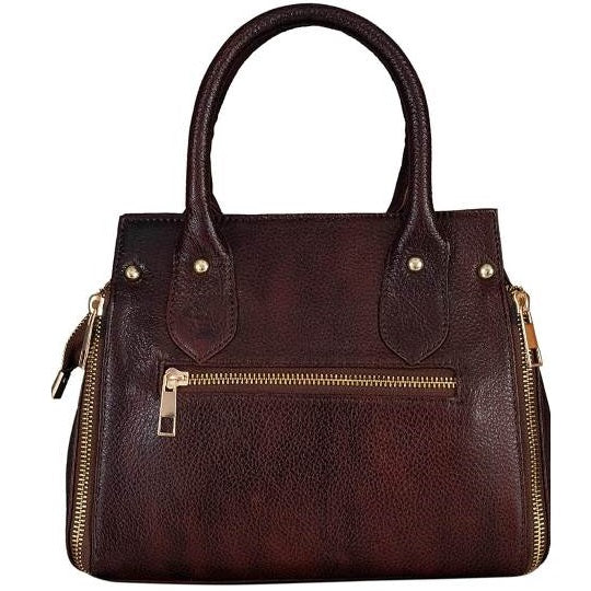 Elegant Genuine Leather Office Tote Shoulder Handbag