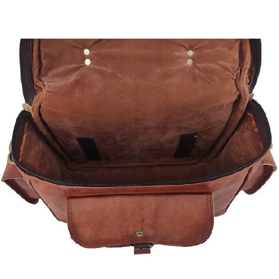 Handcrafted Vintage Leather Camera Case Crossbody Bag