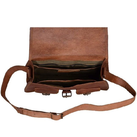 Handcrafted Women's Leather Crossbody Satchel