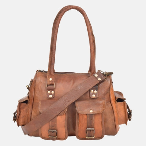 Handmade Classic Vintage Leather Tote Bag