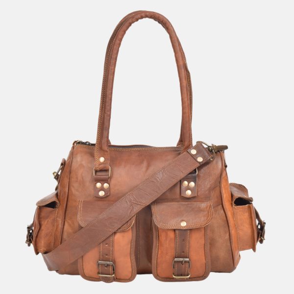 Handmade Classic Vintage Leather Tote Bag