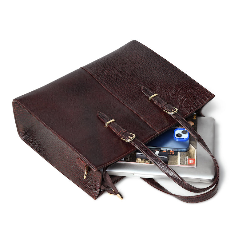 Iconic Style Leather Tote Handbag for Women