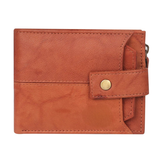 Men's Genuine Leather Bifold Wallet – Slim Design with 7 Card Slots