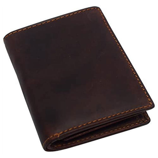 Men's Leather Wallet with a Vintage Military Touch