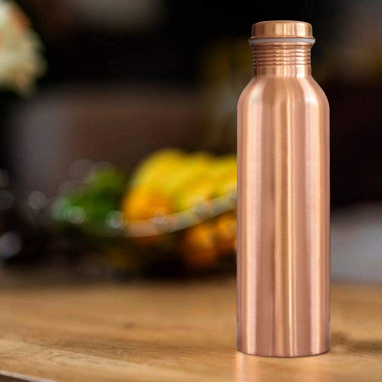 Set of 2 Leak-Proof Copper Water Bottles (950ml)