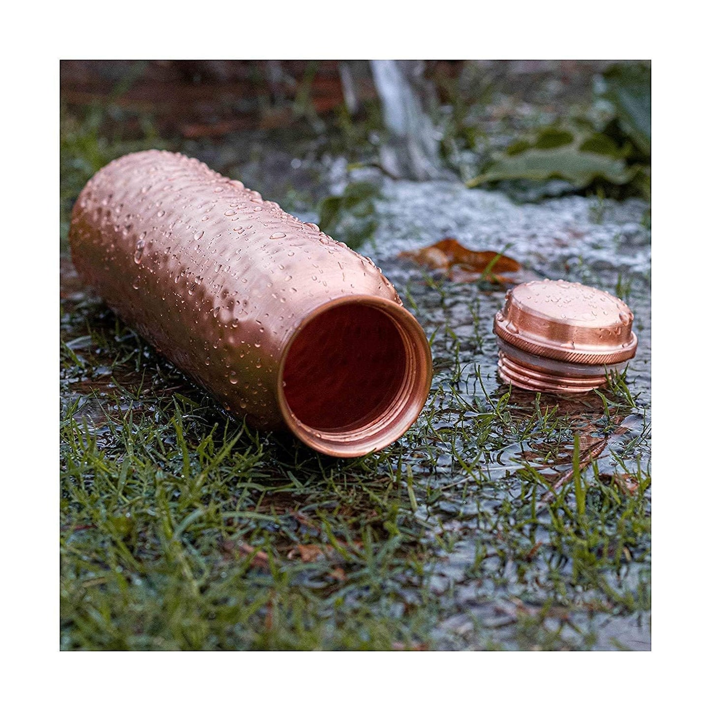 Set of 2 Leak-Proof Copper Water Bottles (950ml)