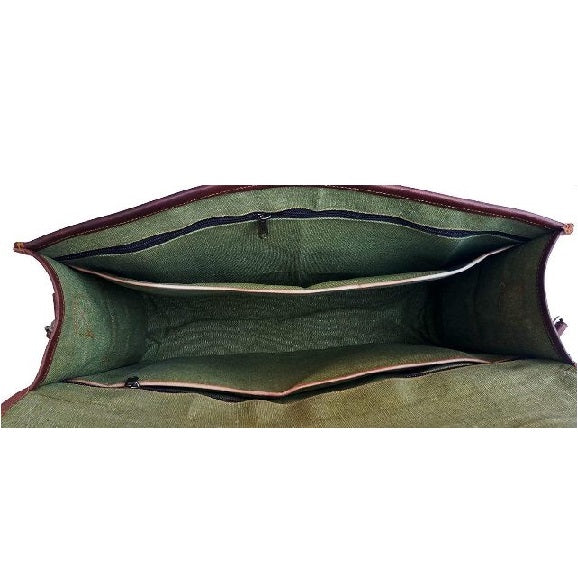 Stylish Handmade Vintage Leather Briefcase Sling Bag