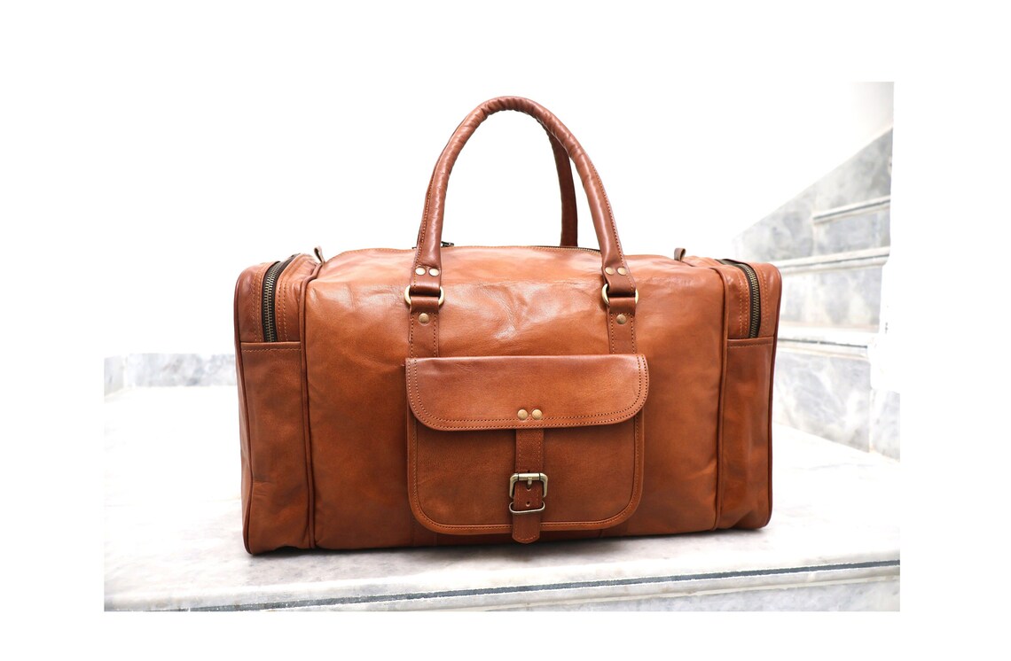 Unisex Leather Duffle Bag Ideal for Travel Bag