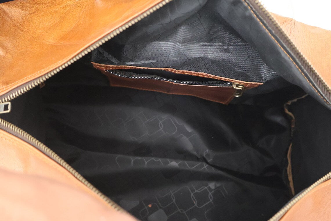 Unisex Leather Duffle Bag Ideal for Travel Bag