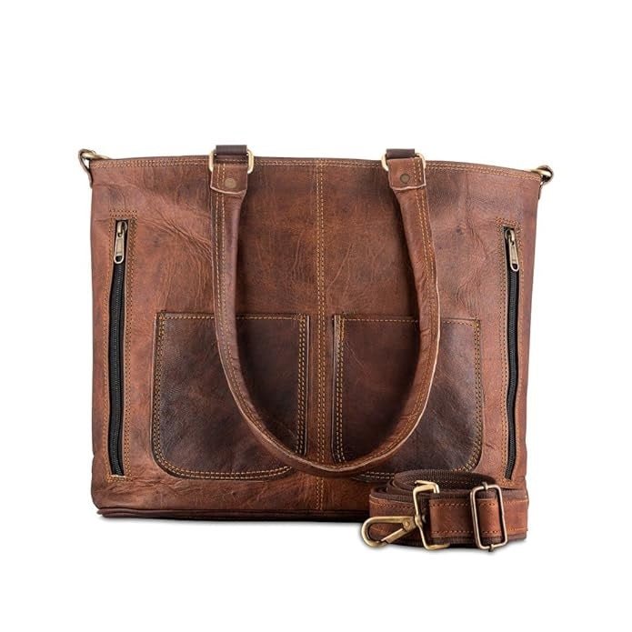 Urban Elegance Leather Laptop Tote bag