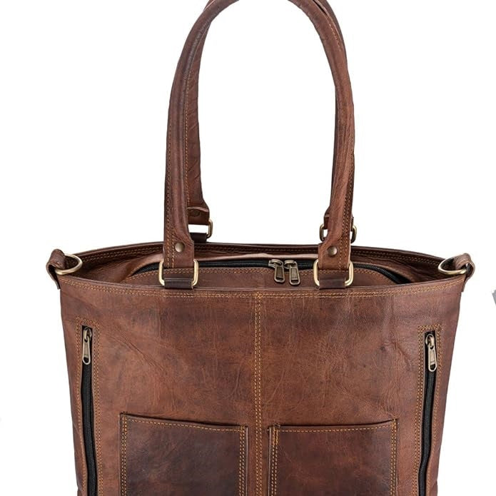 Urban Elegance Leather Laptop Tote bag