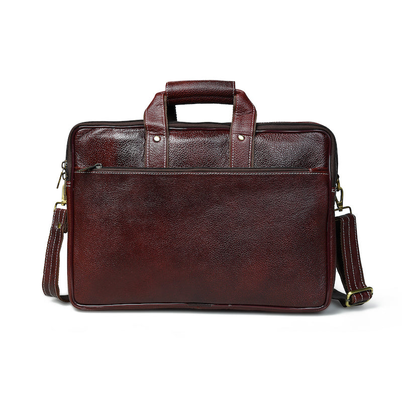 Venture Voyager Leather Laptop Messenger Bag