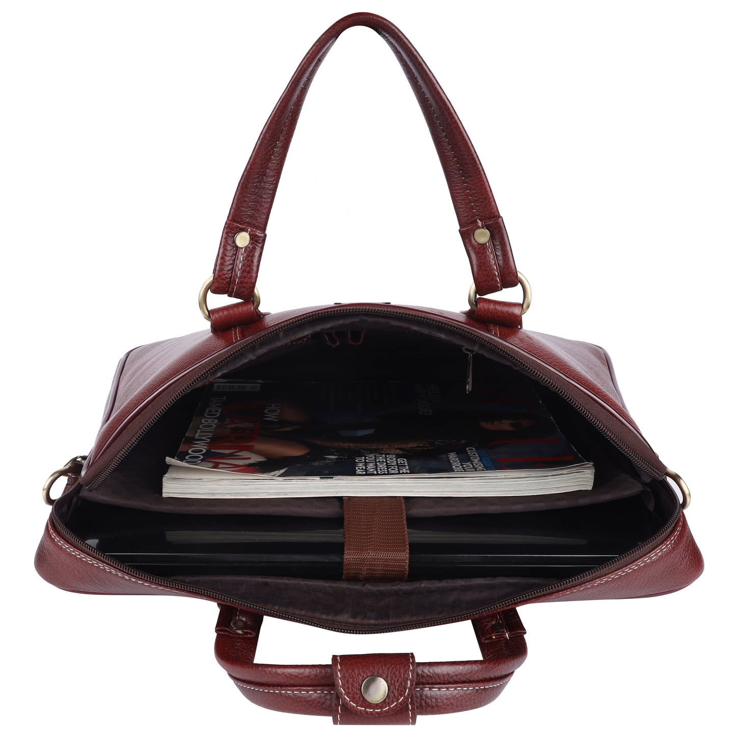 Vintage Leather Professional Brown Briefcase Bag