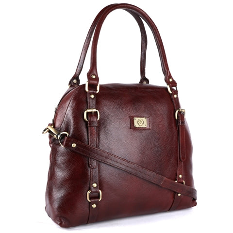 Women's Leather Handbag with Adjustable Strap