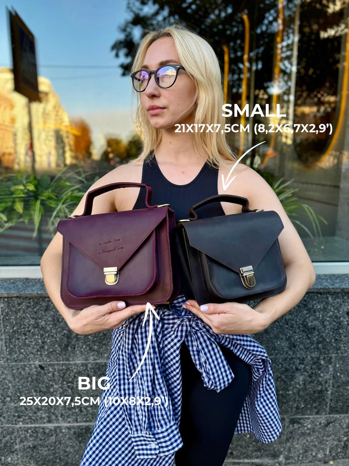 Women's Leather Satchel Stylish Shoulder Handbag