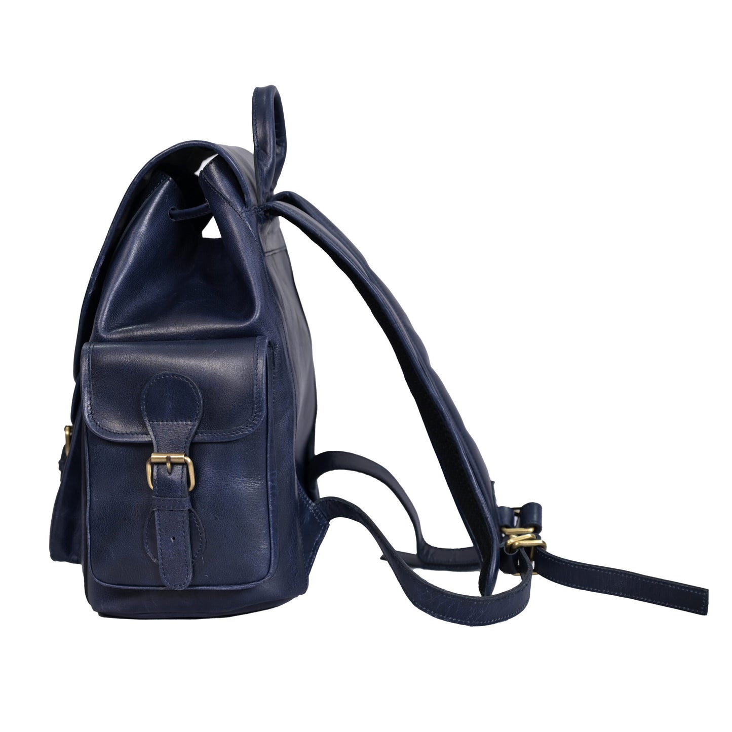Vintage-Inspired Genuine Leather Backpack for Women