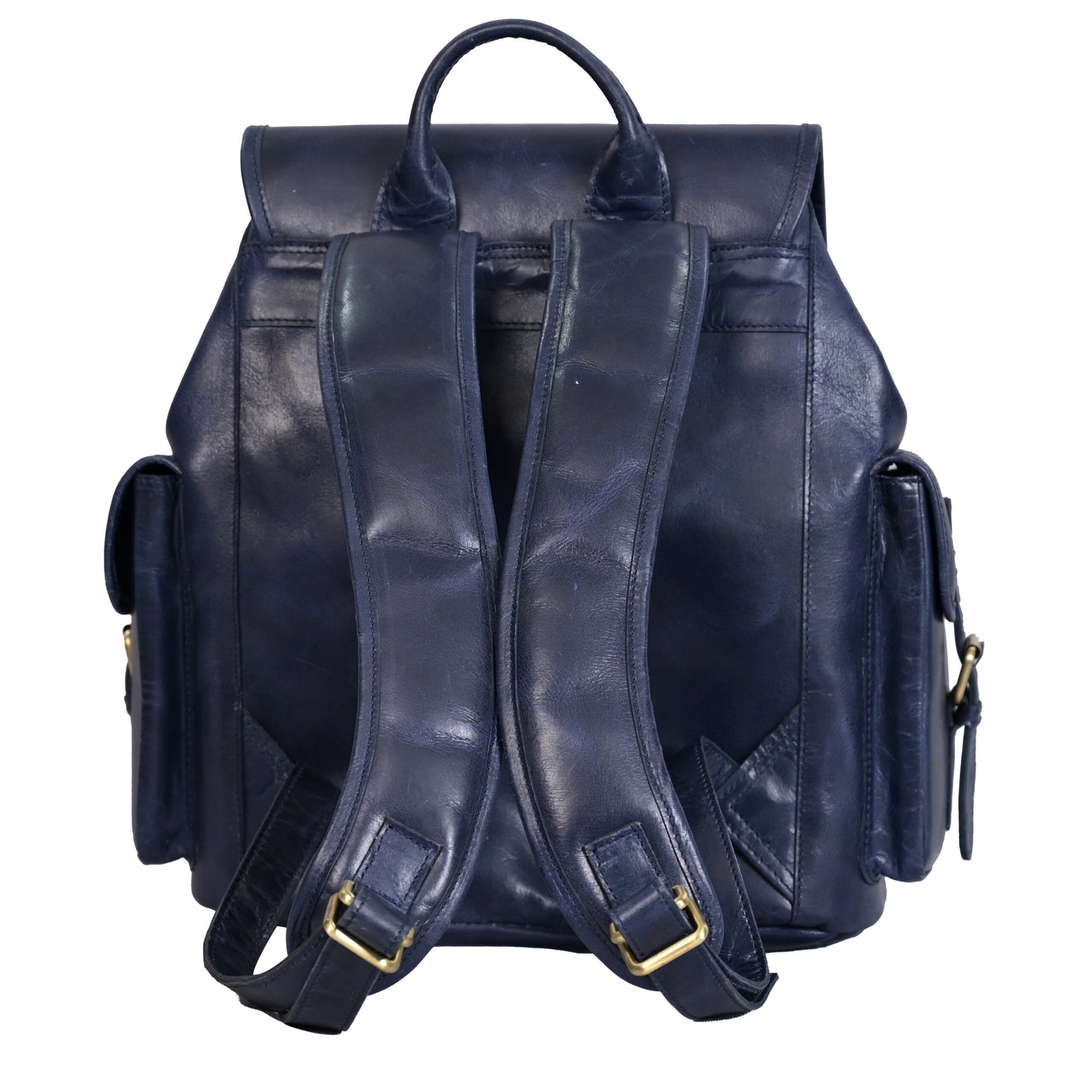 Vintage-Inspired Genuine Leather Backpack for Women