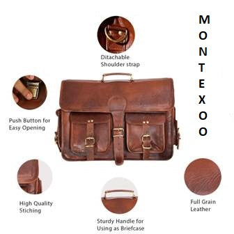 Handmade Brown Vintage Leather Messenger Bags