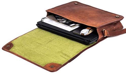 MONTEXOO LEATHER MESSENGER BAG