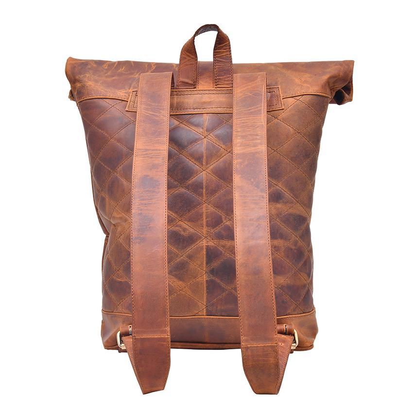 MONTEXOO07 ROLLING GENUINE LEATHER BACKPACK