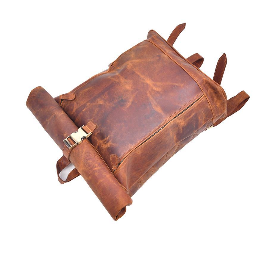 MONTEXOO07 ROLLING GENUINE LEATHER BACKPACK