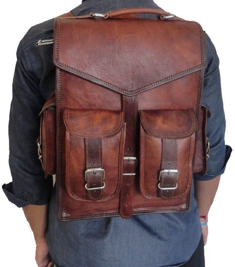 Leather Backpack And Women Bag Couple
