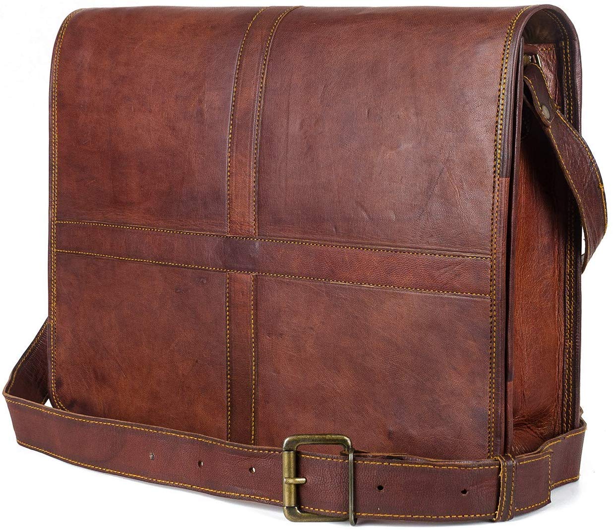 MONTEXOO LEATHER MESSENGER BAG