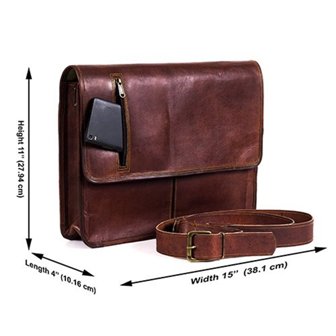 Best Handmade Leather Full Flap Messenger Bag Men's