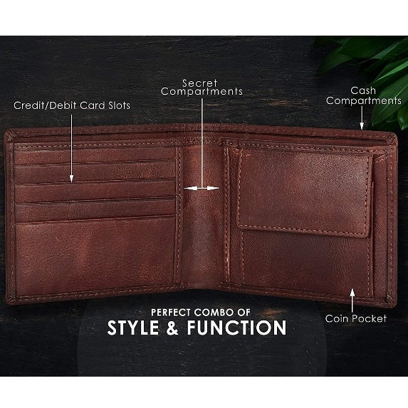 Brown Leather Men's Leather Wallet